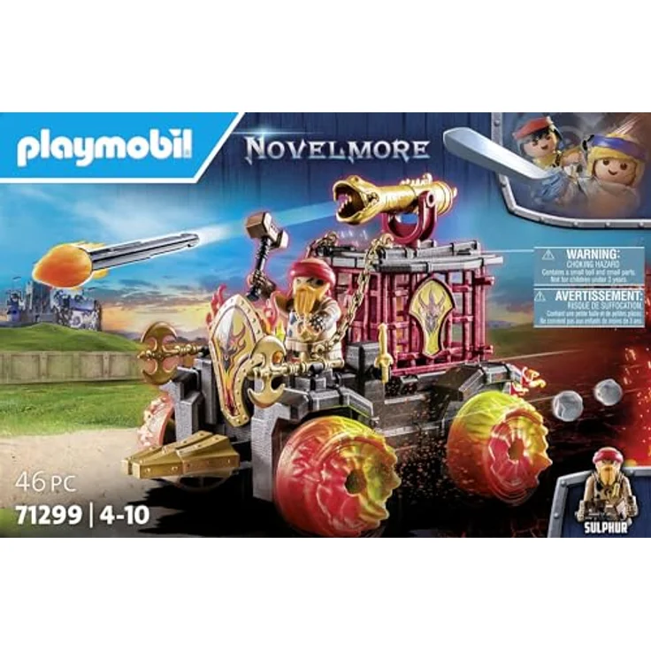 Playmobil® Konstruktions-Spielset Burnham Raiders - Feuerkampfwagen (71299), Novelmore, (46 St), Made in Europe – Bild 5