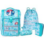 McNeill Schulranzen-Set PERFECTO, Disney Arielle, 5-teilig, ergonomisch, ClickFlex-Rückensystem, reflektierend, 22 l