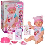 Baby Born Babypuppe Emma, 43 cm (Set, 11-tlg) mit magischem Teller und Zubehör