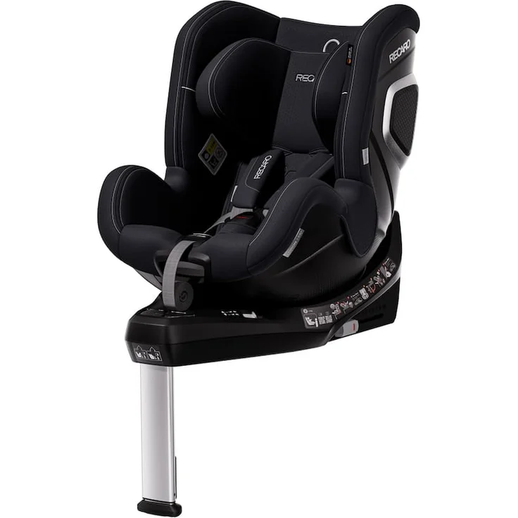Recaro Toron 1 Kid Reboard Kindersitz mit 360° Drehfunktion, i-Size und ergonomischer Liegeposition, Fresh Black