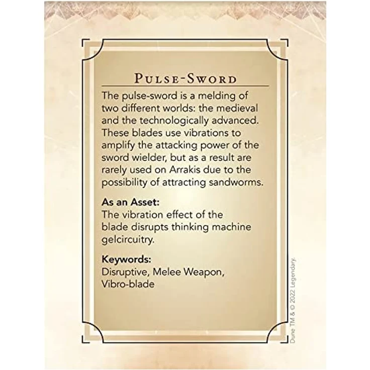 Modiphius Dune: Agent Asset Deck, Kartenspiel mit umfassenden Spielhilfen und individuellen Anpassungsmöglichkeiten – Bild 2