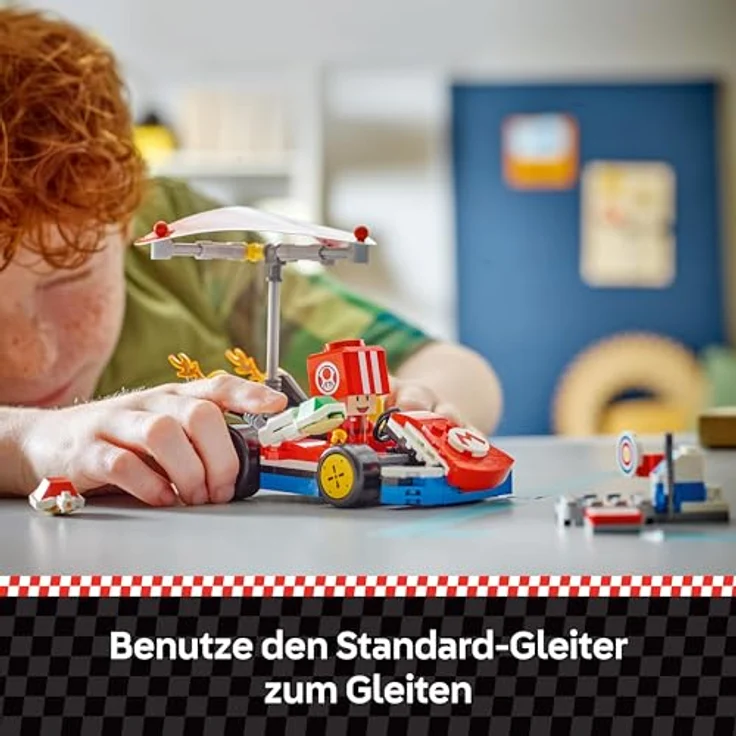 LEGO Super Mario 72032 Kart™ – Standard-Kart Bausatz mit Toad Figur und interaktiven Soundeffekten, Mehrfarbig – Bild 5