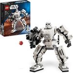 LEGO 75370 Star Wars Sturmtruppler Mech Set, Baubares Actionfigur-Modell mit Gelenkteilen, Minifiguren-Cockpit und großem Stud-Shooter, Sammelspielzeug für Kinder ab 6 Jahren