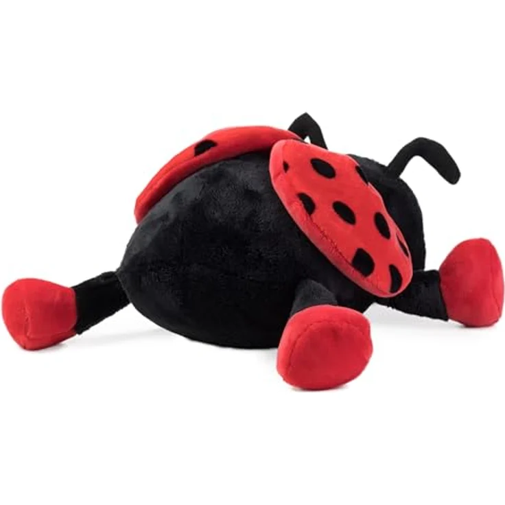 Schaffer Plüsch Marienkäfer „Bolle“, Kuscheltier Glückskäfer, weich & flauschig, waschbar, Größe M, 19 cm, schwarz-rot – Bild 4