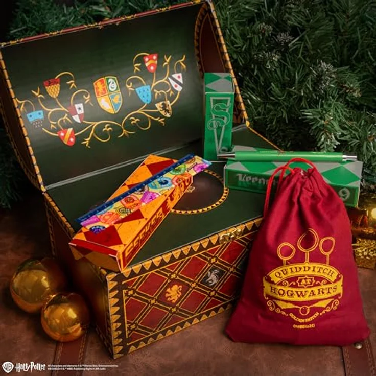 Cinereplicas Harry Potter Adventskalender Quidditch Deluxe 2025, 24 thematische Geschenkartikel für Harry Potter-Fans, offiziell lizenziertes Merchandise – Bild 7