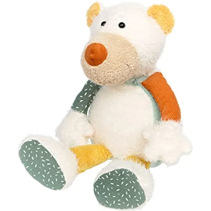 sigikid 43235 Patchwork Stofftier, Mehrfarbig/Eisbär – Bild 1