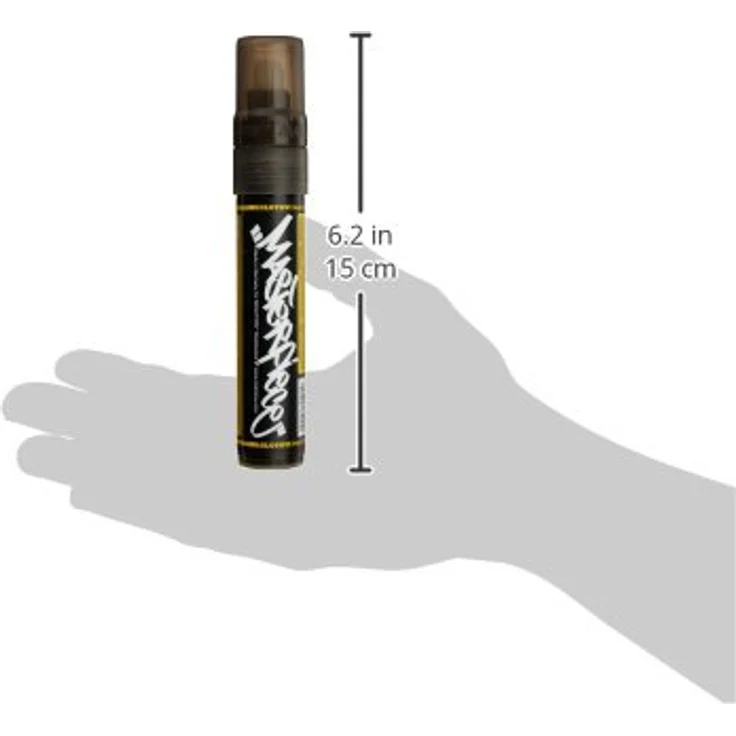MOLOTOW Masterpiece Speedflow Permanentmarker, nachfüllbar, 15mm Blockspitze, kupferschwarz, wasserfest, lichtbeständig – Bild 3