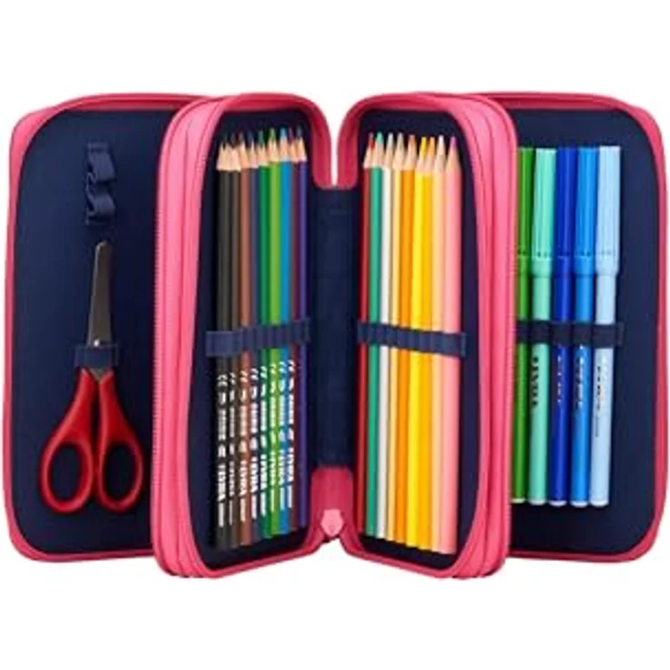 ergobag Federmäppchen Maxi-Mäppchen SternzauBär, 3 Fächer, passend zum Ranzen, 40-tlg. – Bild 4