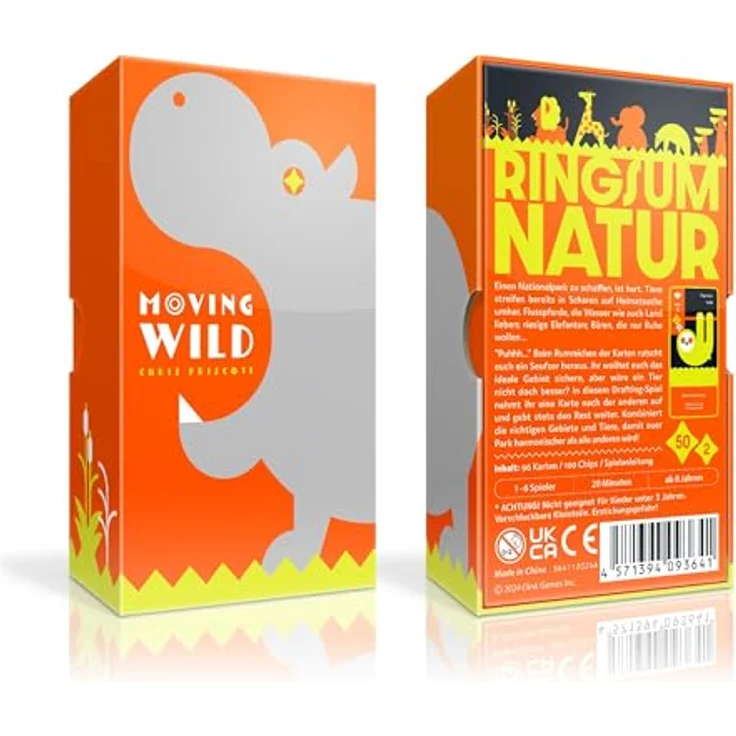 Oink Games Moving Wild, Kreatives Kartenspiel für Familie & Freunde, Strategisches Wildlife-Spiel für 1-6 Spieler, Ab 8 Jahren (Deutsch) – Bild 2