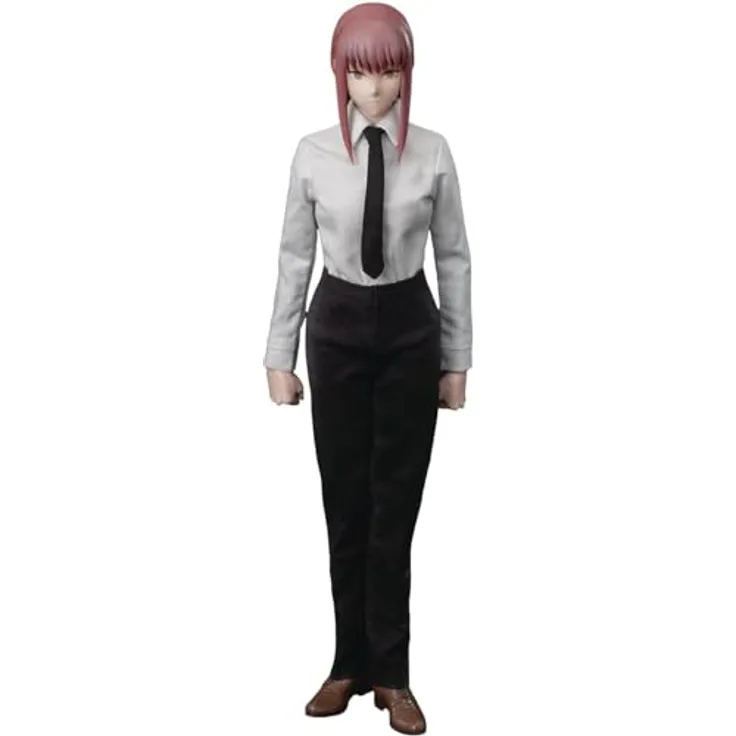 threezero Chainsaw Man: FigZero Makima Actionfigur im Maßstab 1:6, mit maßgeschneiderter Public Safety Devil Hunters Uniform, zwei Gesichtsplatten und umfangreichem Zubehör