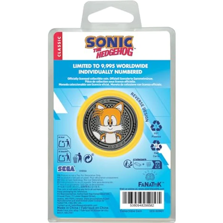 Fanatic Sonic - The Hedgehog Sammelmünze Sonic & Tails, plattierte Oberfläche, weltweit limitiert auf 9.995 Stück, individueller Randnummerierung, im schützenden Acrylcase – Bild 3
