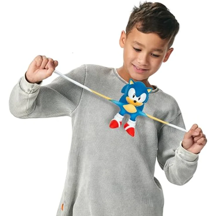 Heroes of Goo Jit Zu Goo Jit Zu - Glow Surge Sonic - Dehnbare Sammelfigur mit leuchtender Light Burst-Power und einzigartiger Textur – Bild 3