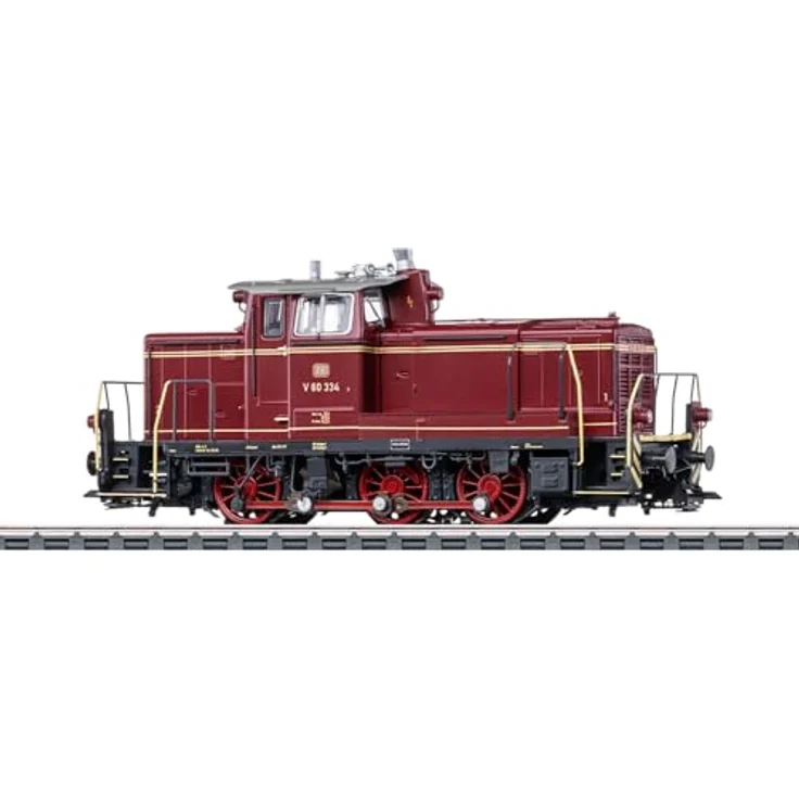 Märklin 38600 H0 Diesellok V60 der DB, purpurrot, mit Digital-Decoder mfx+ und Geräuschfunktionen, 12 cm Länge über Puffer – Bild 1