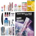 Maybelline New York Adventskalender 2025, 31 Türchen mit 26 Originalprodukten & 5 Goodies, inkl. 2 Sky High Mascara & 4 Garnier Skincare Produkten