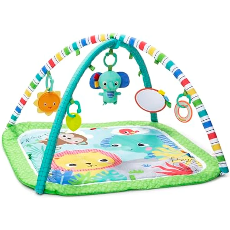 Bright Starts Wild Wiggles™ FoldAway Activity Gym™, Spielbogen mit 5 Spielzeugen und Musik, bunt – Bild 1
