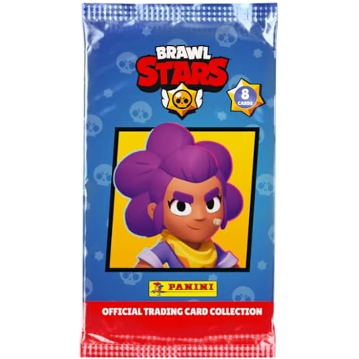 Panini Brawl Stars Trading Cards Box mit 18 Hüllen (8 Karten) + 1 Limited Edition-Karte, 180 Karten insgesamt – Bild 3