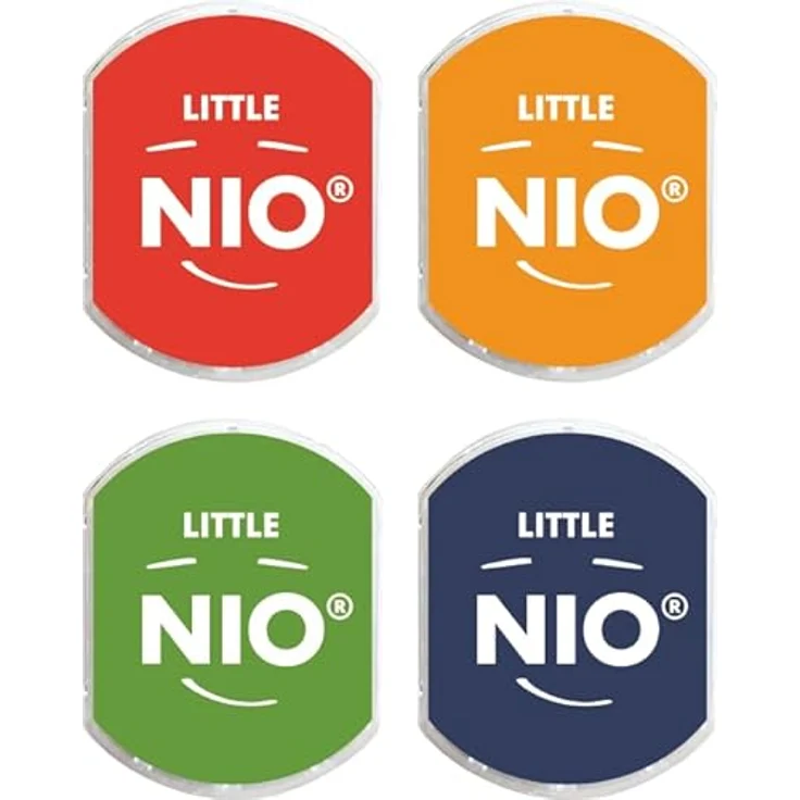 COLOP Ersatzkissen für Little NIO, zu 4 Stk. im Set. Farbsortiment: rot, gelb, grün, dunkelblau – Bild 3
