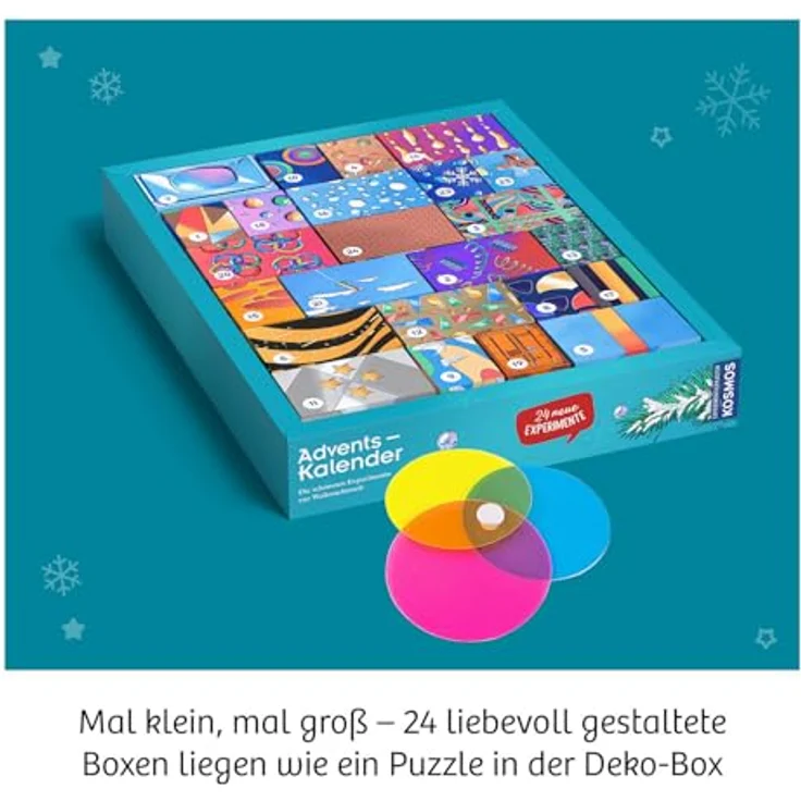 KOSMOS 661090 Experimentierkasten Adventskalender 2025, 24 spannende Experimente für Kinder ab 8 Jahren, Spielzeug-Adventskalender für Chemie, Physik und Geologie – Bild 4