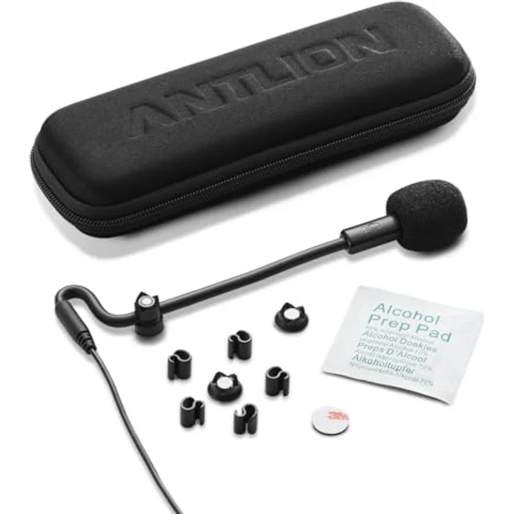 Antlion Audio ModMic USB 2, Clip-On Mikrofon mit digitalem Stummschalter, schwarz – Bild 4