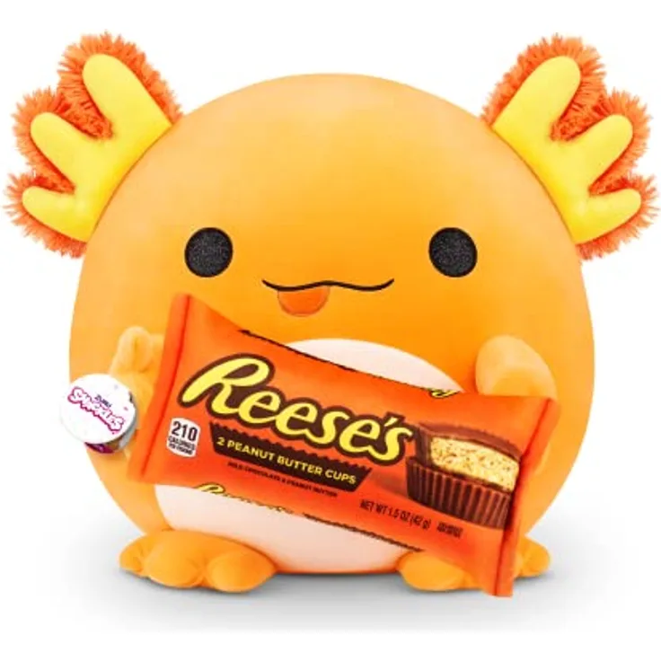 Snackles groß Albie, Axolotl (Reese Pieces) ZURU, 35 cm großen Plüschtier (Axolotl)