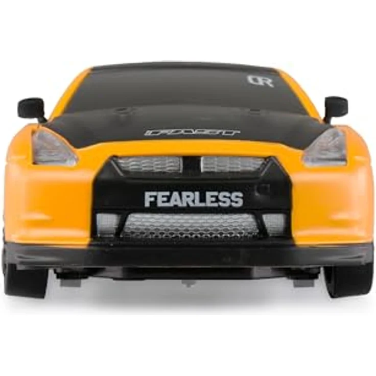 Amewi Drift Sport Car 4WD 1:24 RC ferngesteuert RTR gelb, LED-Frontbeleuchtung, Zusatzreifen mit Gummiauflage – Bild 4