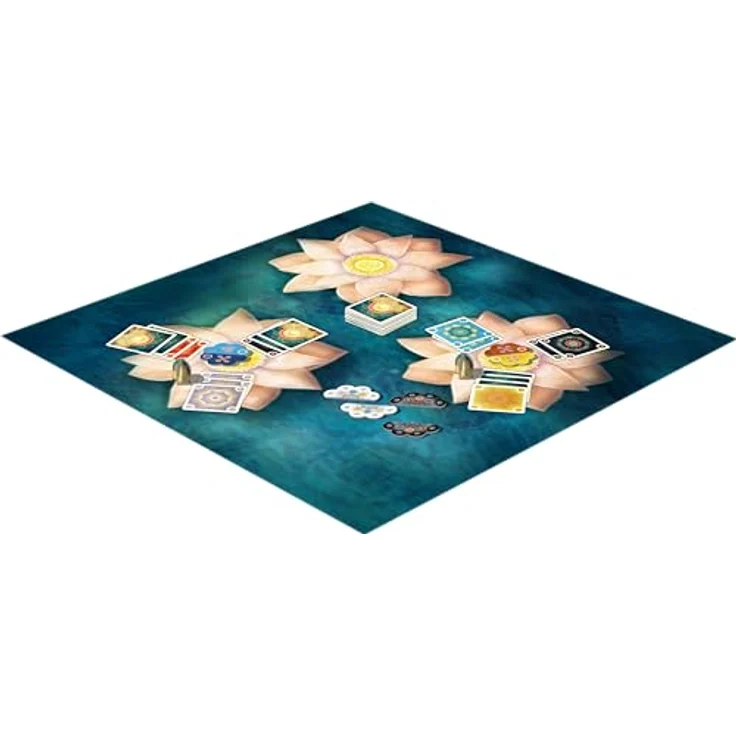 Lookout Flowers, Mandala Kartenspiel für 2-4 Spieler, inklusive Spielmatte und 90 Karten – Bild 5
