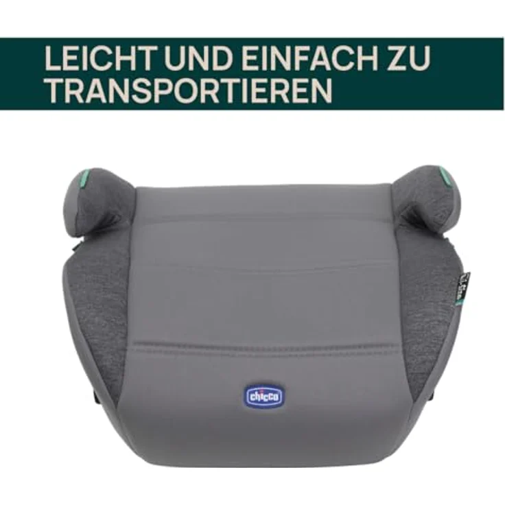 Chicco Quasar Fix I-Size, Kindersitzerhöhung für Kinder von 125 bis 150 cm, mit Isofix-Konnektoren und Gurtführung – Bild 5