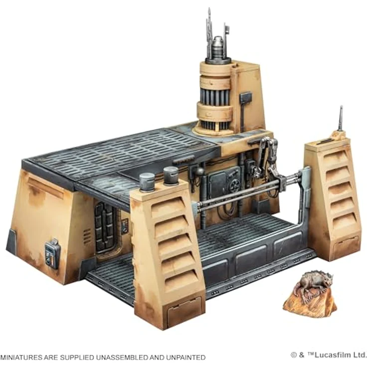 Atomic Mass Games SWP18 Spiel, Black - Geländeset für Star Wars: Shatterpoint, perfekte Ergänzung mit Wartungshangar und Wompratte – Bild 3