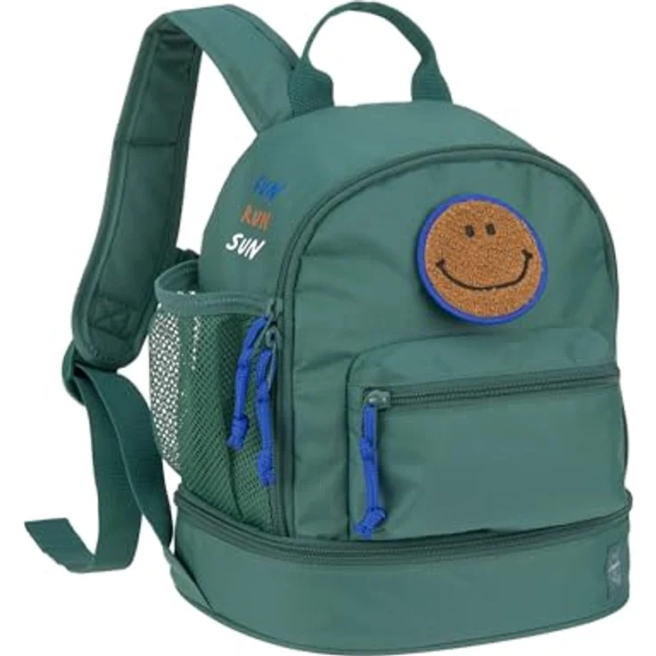 LÄSSIG Kinderrucksack mit Brustgurt Kindergartentasche Kindergartenrucksack 6,5L ab 3 Jahren/Mini Backpack Dark Green, mit individuell einstellbaren Schultergurten und großem Hauptfach – Bild 1
