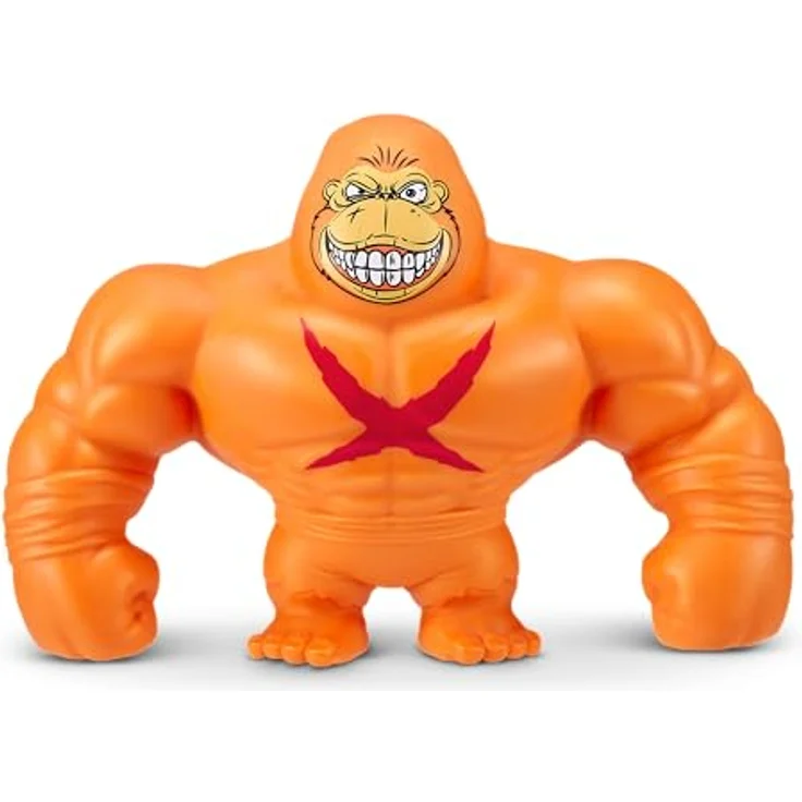 ZURU SMASHERS SLAM Heroes Orangefarbener Gorilla, elastisches Gorillaspielzeug mit 4-Wege-Superstretch-Technologie und Rückpralleffekt – Bild 3