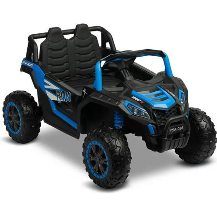 Toyz Axel, elektrisches Fahrzeug Buggy ATV, blau, mit Bluetooth, LED-Beleuchtung und 4-Rad-Antrieb