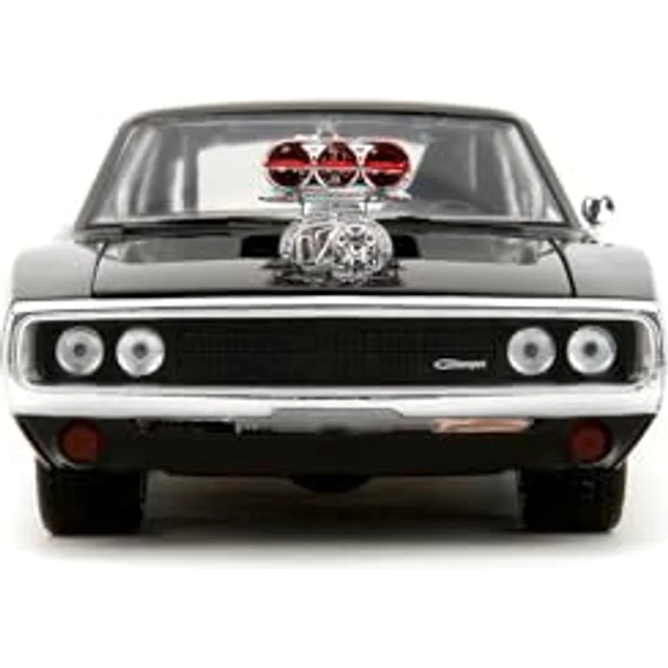 Jada Toys Fast & Furious Dodge Charger mit Toreto-Figur, 1:24 Metallauto, Freilauf, 19 cm, Metallfigur – Bild 2