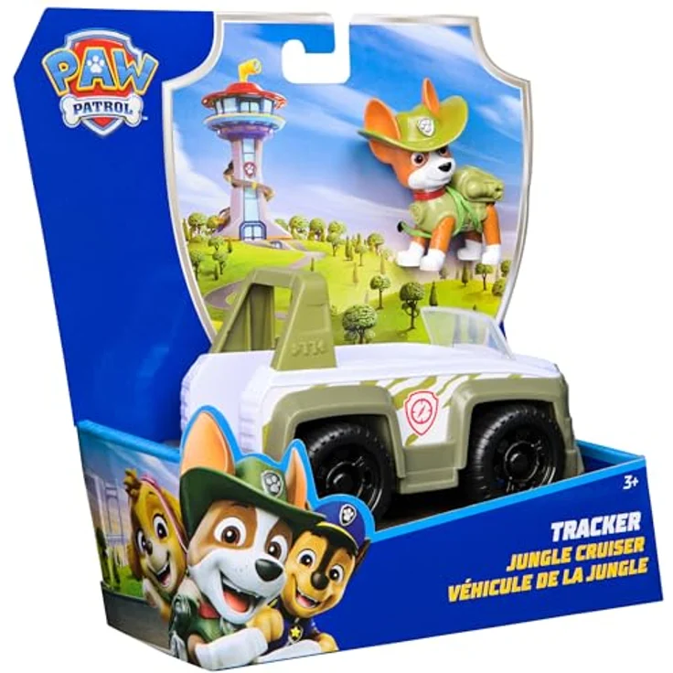 Spin Master PAW Patrol Spielzeug-Auto Tracker, Dschungel-Jeep aus recyceltem Material mit Spielfigur, ca. 7 cm – Bild 7