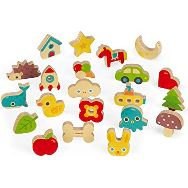 Janod J05318 Memory-Tastspiel, lehrreiches Familienspiel, für Kinder ab 3 Jahren – Bild 4