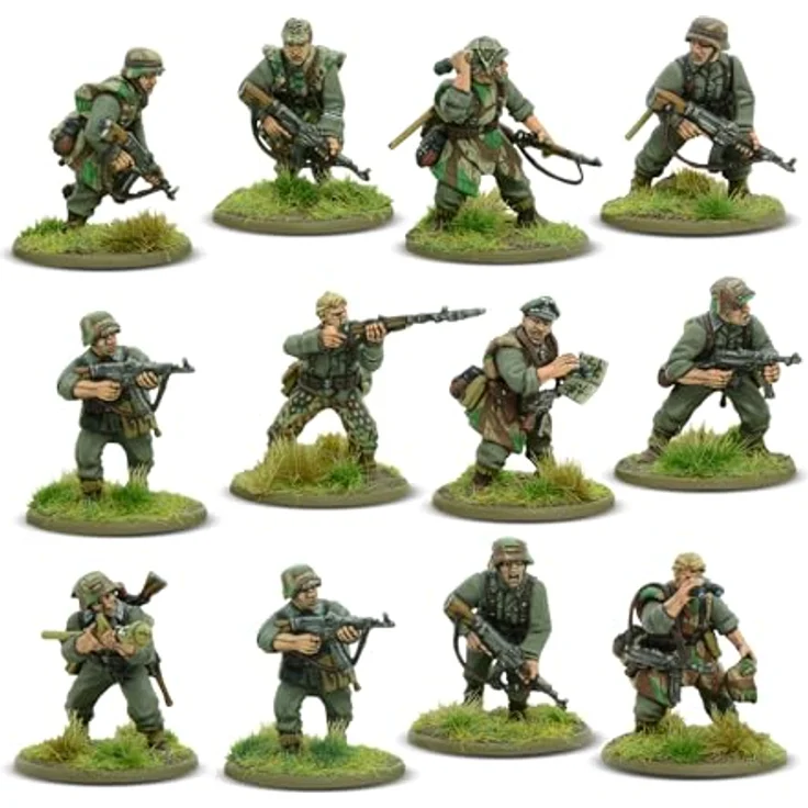 Warlord Games Bolt Action Starter Set | Deutsche Grenadiere und US Rangers, doppelseitige Kampfmatte - Spiel Zubehör – Bild 5