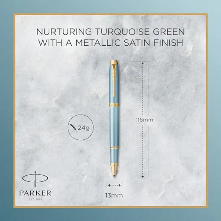 Parker Pen IM Writing Rituals Rollerball, Grüner Farbverlauf mit satinierter Oberfläche, F (Strichst. F) – Bild 3