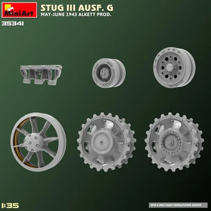 Other 1:35 StuG III Ausf. G Mai-Juni 1943 Alk, Modellfahrzeug mit beweglichen Luken und Photoätzteilen, 5 Varianten darstellbar – Bild 15