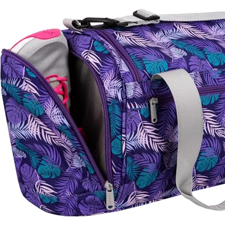 McNeill Sporttasche 37 cm, Dschungel Design, 100% Polyester, lila – Bild 7