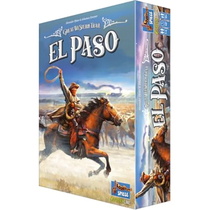 Lookout Great Western Trail: El Paso, Kennerspiel für 1-4 Spieler, ab 12 Jahren, 60-90 Minuten Spielzeit, deutsche Ausgabe – Bild 3