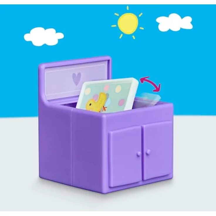 Hasbro Peppa Pig Evies Kinderzimmer-Set, Spielset mit 1 Baby-Evie-Figur und 7 Accessoires, für fantasievolles Spielen – Bild 8