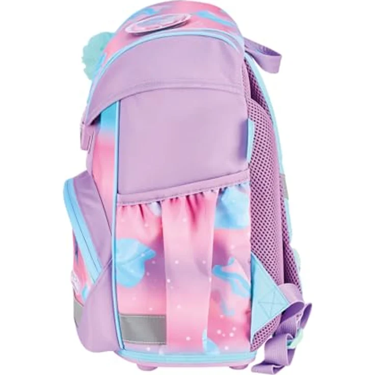 Herlitz Schulranzen UltraLight Plus, Polyester, 15 l, Ocean Lights, mit Rückenpolsterung und reflektierenden Details – Bild 3