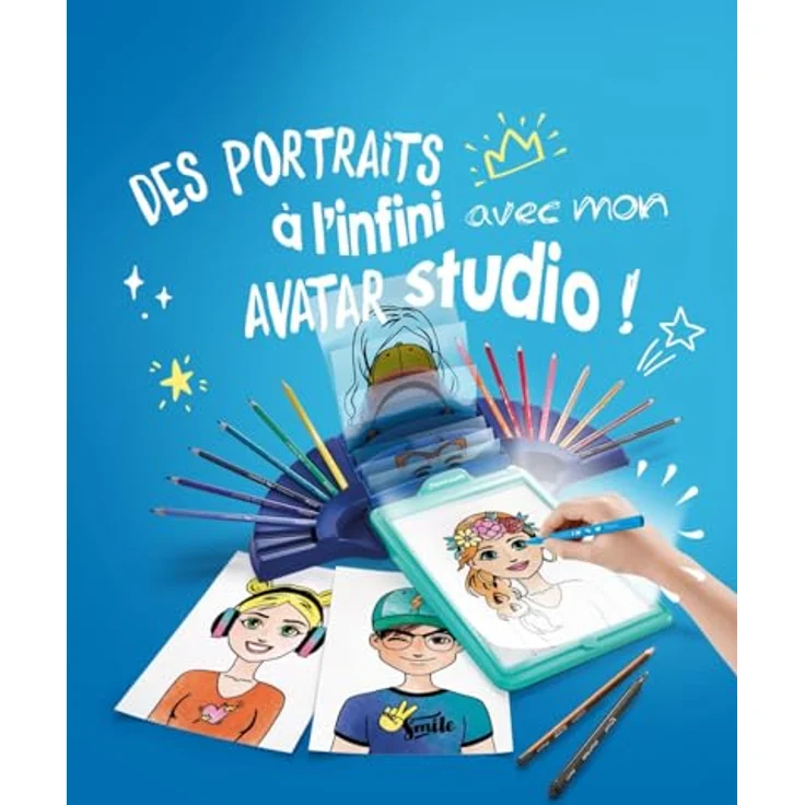 Maped Creativ Zeichenprojektor Avatar Studio, Malvorlagenprojektor in Blau/Türkis – Bild 5
