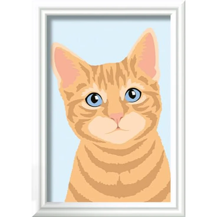 Ravensburger Malen nach Zahlen 23756 - Niedliche Katze - Kinder ab 7 Jahren – Bild 2