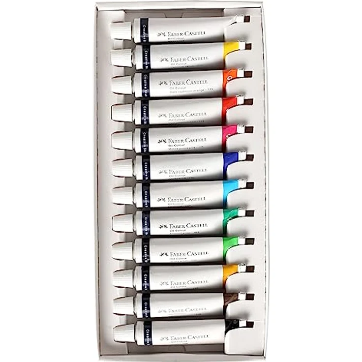 Faber-Castell FC379512 Ölfarben, 12 Farben, 9 ml, hohe Pigmentierung und butterartige Konsistenz – Bild 4