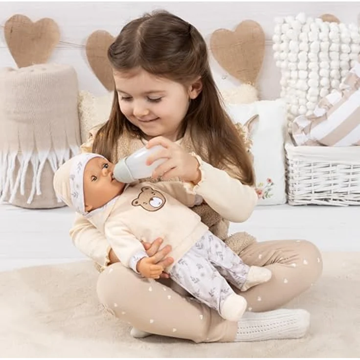 Bayer Design Babypuppe interaktiv, 38 cm, spricht Babygeräusche und schließt die Augen – Bild 3