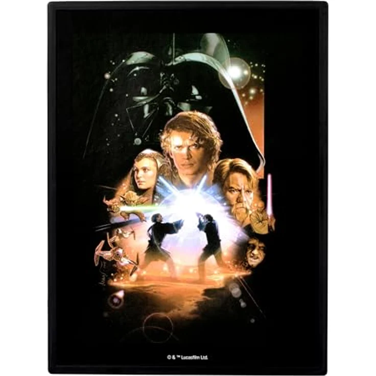 Fandrop SW01-Star Wars: Revenge of The Sith - Obi-Wan Kenobi VS. Darth Vader, episches Diorama mit einzigartigem Artefakt und detailliertem Szenenmarker – Bild 4