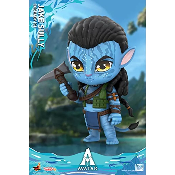 Hot Toys Avatar: The Way of Water Cosbaby (S) Minifigur Jake, 10 cm große Sammelfigur in Fensterbox-Verpackung – Bild 3