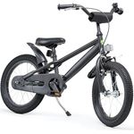 Bachtenkirch 16 Zoll Qualitäts Kinderfahrrad mit Rücktrittbremse V-Brake und Ständer Junge Kinderrad Fahrrad ab 4 Jahre Matt Schwarz - Preisvergleich