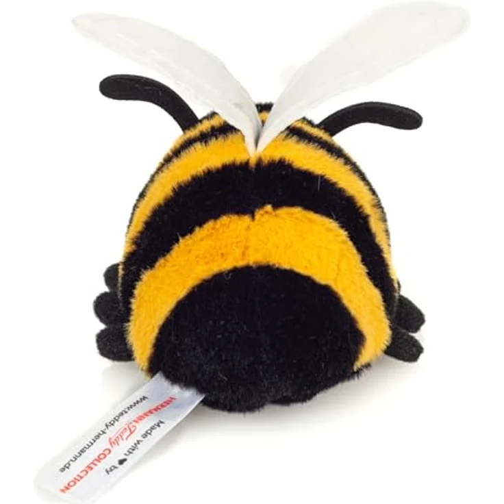 Hermann Teddy Biene 11 cm, Plüschtier mit recycelter Füllung, kindgerecht gestaltet – Bild 4