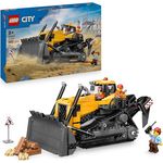LEGO City 60466 Gelber Bulldozer, 682-teiliges Bauspielzeug für Kinder ab 8 Jahren mit beweglichem Räumschild, 24 cm lang